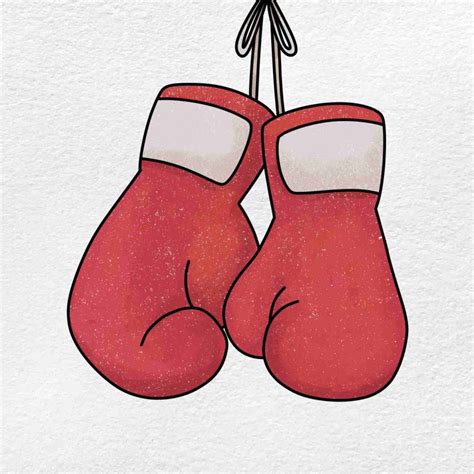 lv boxing gloves painting|simple boxing glove drawing.